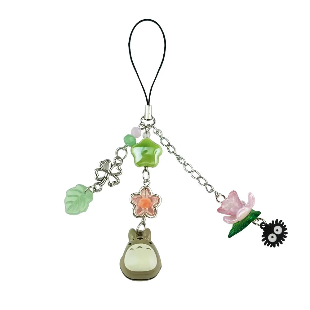Cute Bear Strawberry Beaded Phone Charm - Y2K Coquette Keychain & Handbag Pendant Accessory Gift