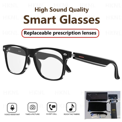 Hiwego Smart Glasses – Blue Light Filtering Polarized Lenses with Audio, Built-in Mic, Speakers, Touch & Voice Assistant for Music