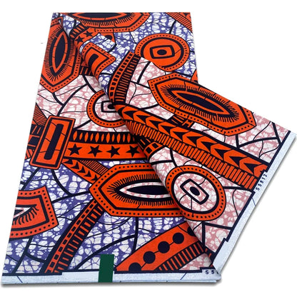 African Real Wax Print Fabric - 100% Cotton Ankara Sewing Material Wholesale Quality