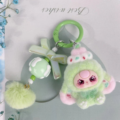 Kawaii Baby Three Cartoon Keychain - Mini Doll Bag Pendant, Cute DIY Accessory & Decorative Gift