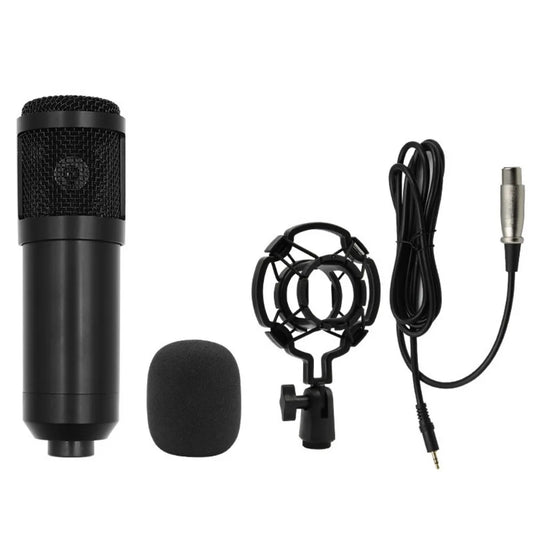 V8/V8S Sound Card Microphone Kit - Live Streaming Recording Set with Boom Arm Stand for PC & Mobile
