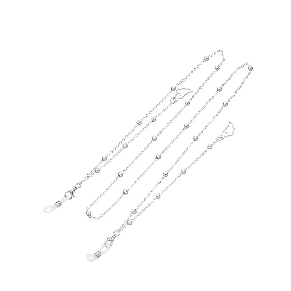Women Pearl Star Eyeglass Chain - Fashion Beaded Sunglasses Holder Neck Strap For Reading Glasses