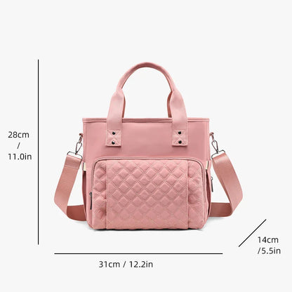 Extra Large Fashion Lunch Bag – Hot-Pressed Waterproof Leak-Proof Travel, Picnic & Mommy Storage Bag