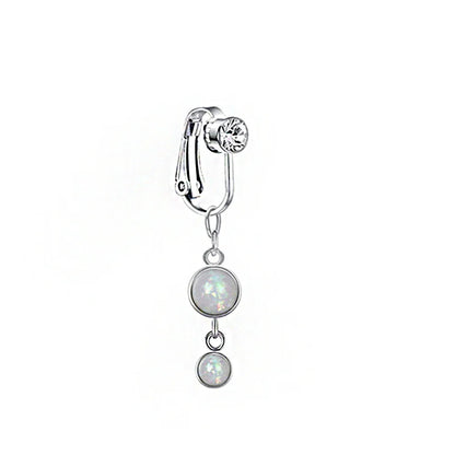Faux Snake Belly Ring – Fake Clip-On Umbilical Navel Piercing, Belly Button & Cartilage Body Jewelry