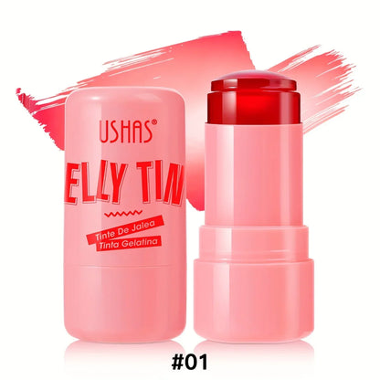 4 Color Jelly Blush Stick – 3-in-1 Multi-Use Matte Blush, Lip Balm & Eyeshadow, Moisturize & Brighten Lip Gloss