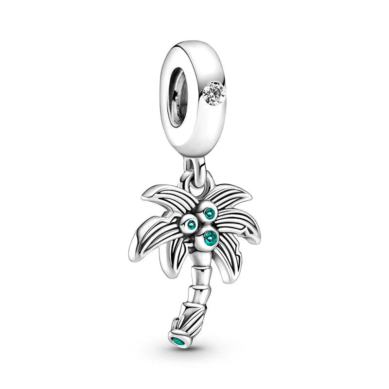 2024 New 925 Sterling Silver Bulb & Small Turtle Charm Pendant – Fit for Original Pandora Bracelet, DIY Women’s Jewelry Gift