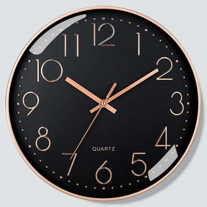 8-Inch Silent Digital Wall Clock – Minimalist Quartz Cubic Clock for Home Decoration