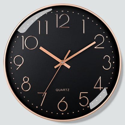 8-Inch Silent Digital Wall Clock – Minimalist Quartz Cubic Clock for Home Decoration