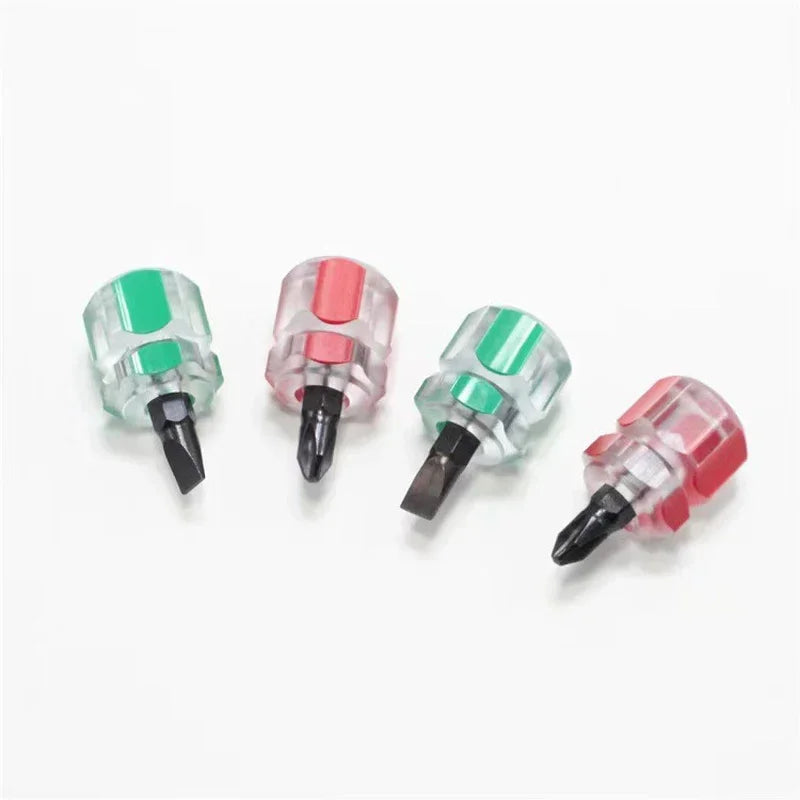 Mini Screwdriver Kit Set – Small Portable Radish Head Precision Repair Tools with Transparent Handle for Car and Electronics