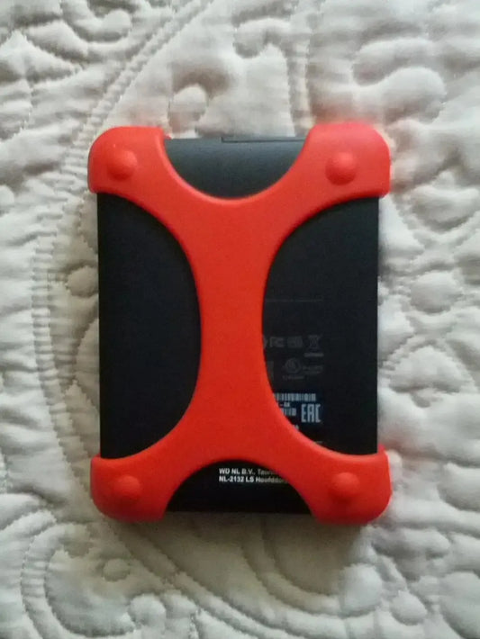 2.5" Portable External Hard Drive Case - Silicone Rubber Protective Cover with Carry Bag Retail Package