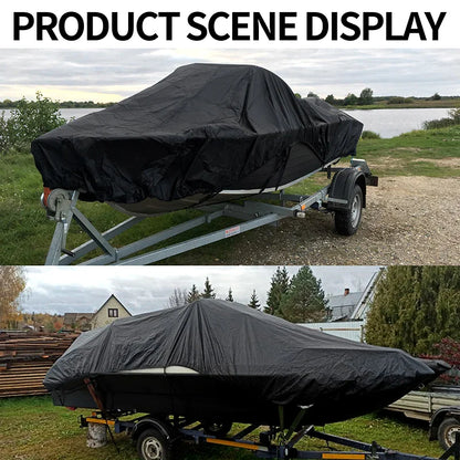 Yacht & Boat Cover 11-22FT – Anti-UV Waterproof Heavy Duty 210D Marine Canvas for Trailerable Boats