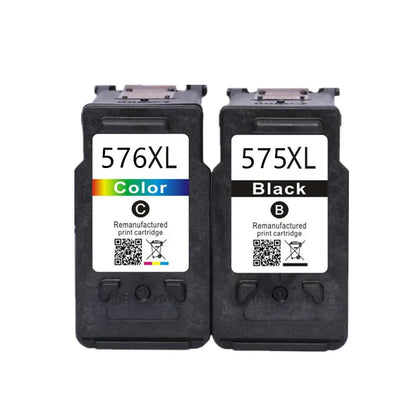Remanufactured 575XL / 576XL Ink Cartridges – PG-575 CL-576 Compatible for Canon PIXMA TS3550i TS3551i TR4750i TR4751i Printer Replacement Ink