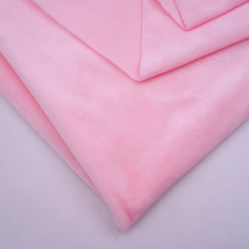 160CM/63" Wide Minky Plush Fabric – Super Soft Flannel Fabric for DIY Dolls, Toys, and Crafts, Sold by the Meter
