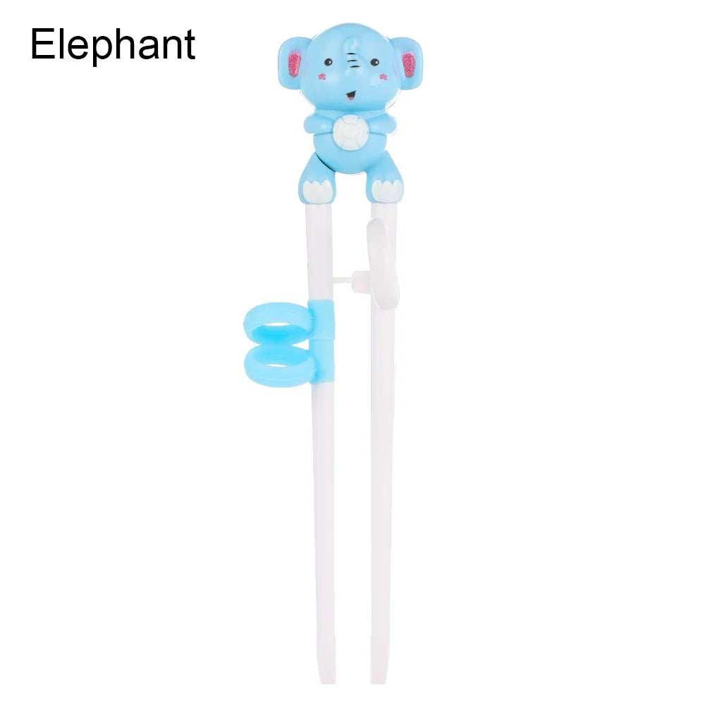 Cartoon Animal Training Chopsticks - Reusable Kids Learning Chopsticks for Baby Self-Feeding