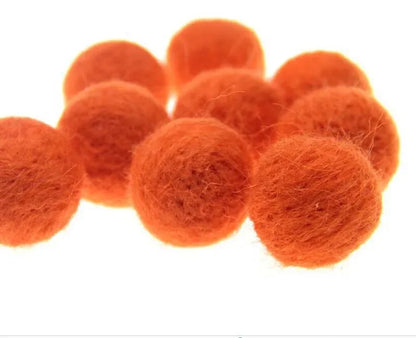 Round Wool Felt Balls - 20mm Mixed Color Pom Poms for DIY Crafts Home Decoration 10pcs Pack
