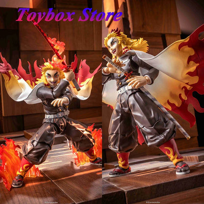1/12 Scale Rengoku Kyoujurou Mini Figure Accessory – White & Red Cloak for 6" Anime Demon Slayer Action Figures