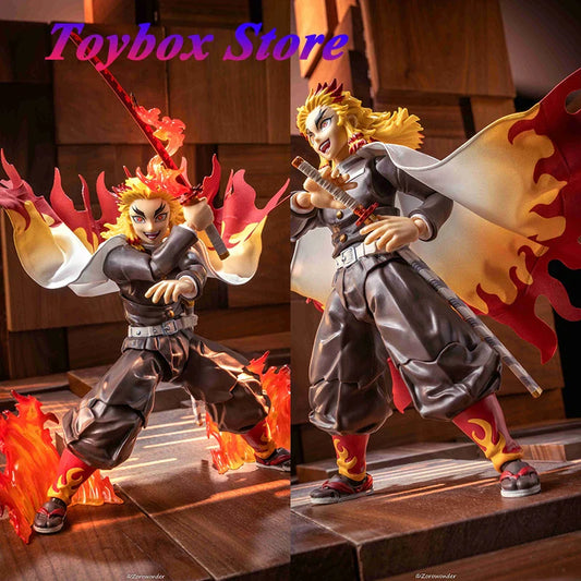 1/12 Scale Rengoku Kyoujurou Mini Figure Accessory – White & Red Cloak for 6" Anime Demon Slayer Action Figures