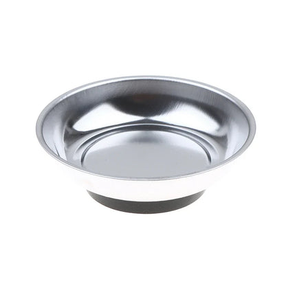 Stainless Steel Magnetic Parts Tray - 4 Inch & 6 Inch Bowl Organizer for Bolts Nuts Screws Hardware Storage Home Office