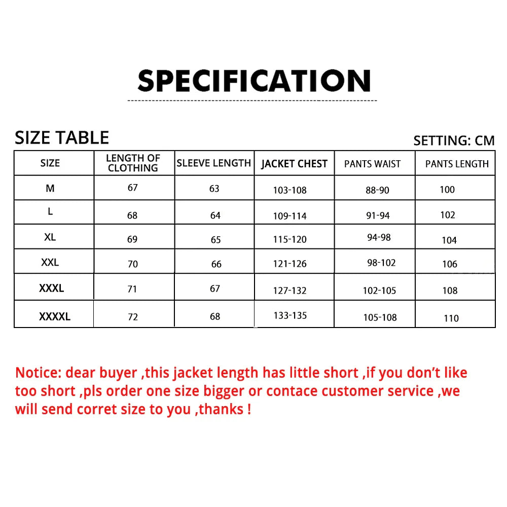 DUHAN Windproof Motocross Jacket & Pants for Men – Wear-Resistant Motorcycle Gear with Body Armor, Winter Moto Clothing