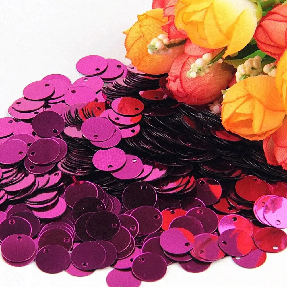 Large Round Flat Sequin Paillettes 10–30mm Loose Glitter Sequins for DIY Crafts, Kids Dance & Decoration 10g Pack
