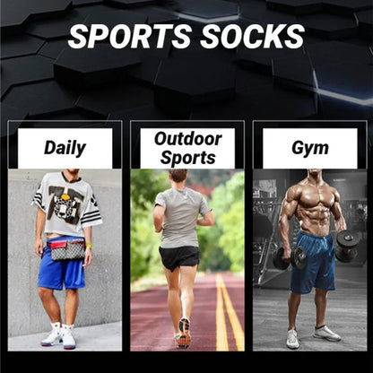 3 Pairs Men's Anti-Slip Football Socks - Breathable Soccer Basketball Sports Socks for Running & Hiking 39-45