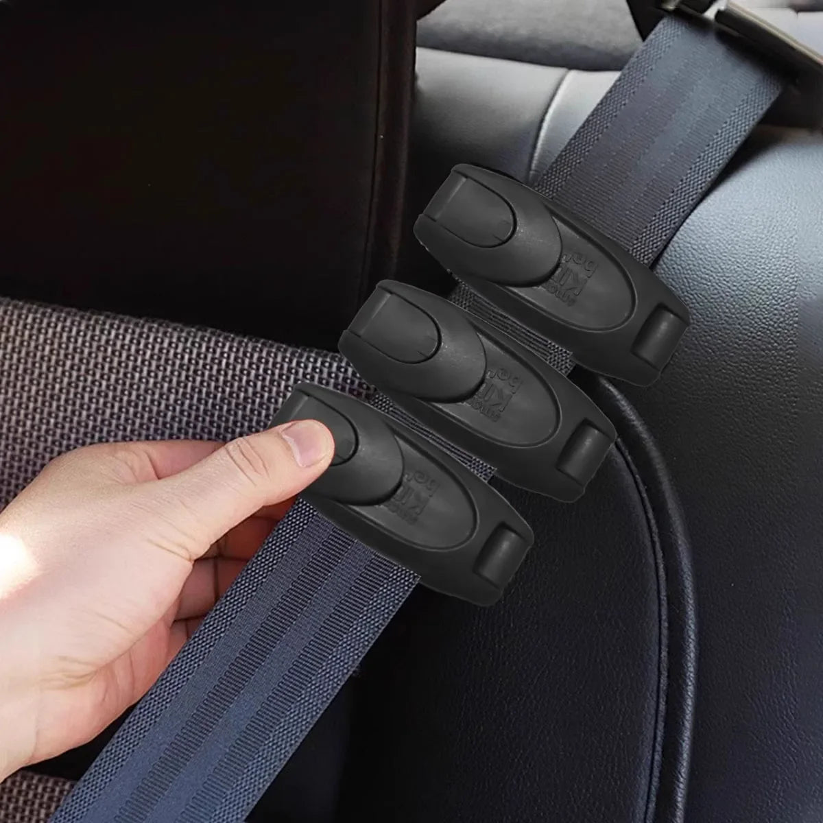 Car Seat Belt Buckle Clips - Shoulder & Neck Pressure Relief Seatbelt Adjuster (1-4 Pack)