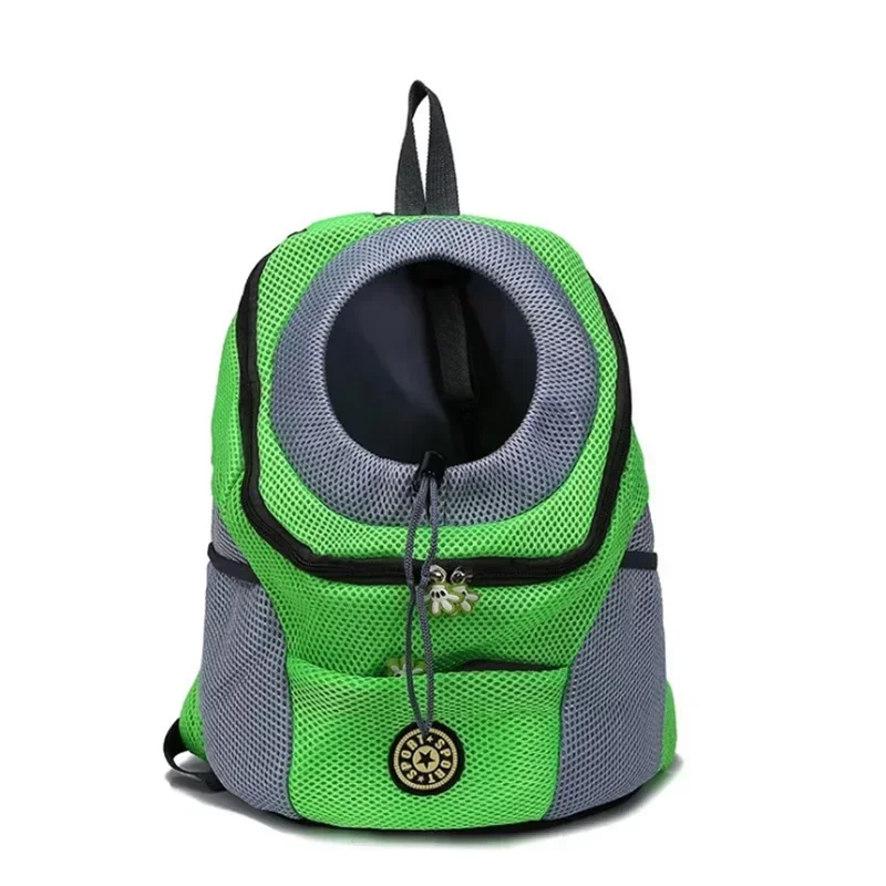Pet Backpack Carrier - Breathable Adjustable Front Pack with Reflective Safety Strips for Dogs & Cats Outdoor Travel