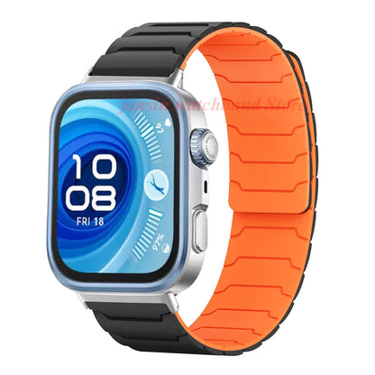 Magnetic Loop Strap for Huawei Watch – Silicone Sports Band for Fit3, Fit4 & Fit4 Pro Replacement Bracelet