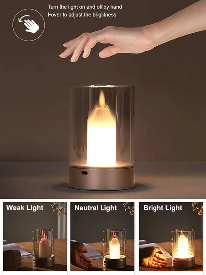 GGbingo LED Night Light – PIR Motion Sensor Candlelight with USB Charging & Auto Switch