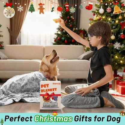 Premium Soft Pet Blanket - Washable Indoor Dog & Cat Throw for Small Medium Large Puppies
