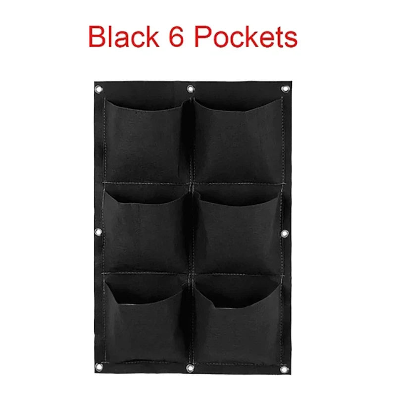 Wall Hanging Planting Bag – Multi-Pocket Vertical Garden Planter for Vegetables, Flowers, and Bonsai