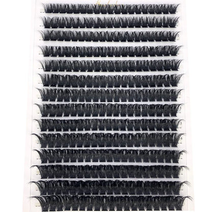 HBZGTLAD 280Pcs 3D Mink Eyelash Clusters Set – Handmade 10D 60D 80D Natural Style False Eyelashes Extension Bundle Pack