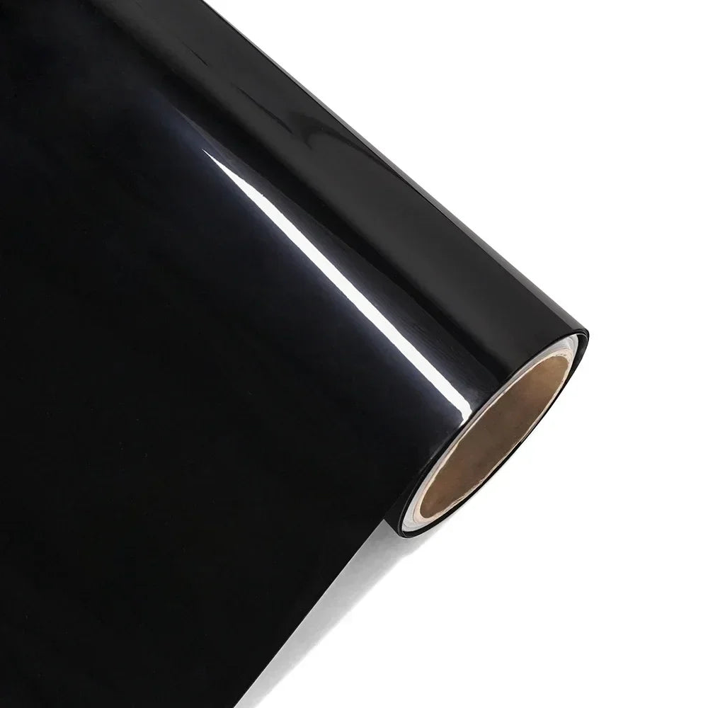 Ultra Gloss Piano Black Vinyl Wrap - PET Self-Adhesive Bubble-Free Car Wrap Film