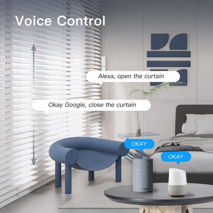 MOES Tuya WiFi Smart Roller Blind Motor Kit – Electric Chain Shade Drive with RF Remote, Alexa & Google Control