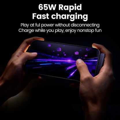 65W 2-in-1 USB-A to USB-C Cable - Fast Charging Foldable Phone Holder with Built-In Desk Stand