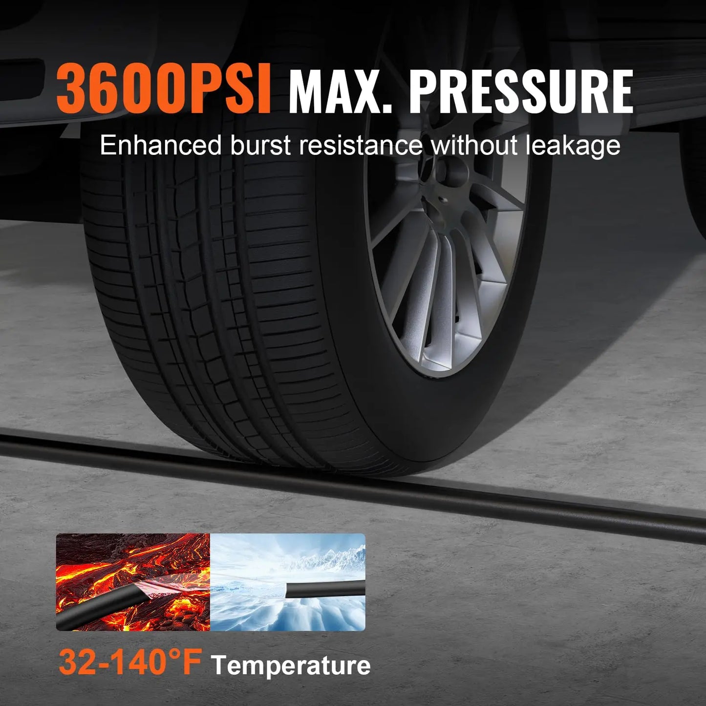 High Pressure Hose for Parkside Pressure Washer - Replacement Water Hose for Car Wash & Cleaning