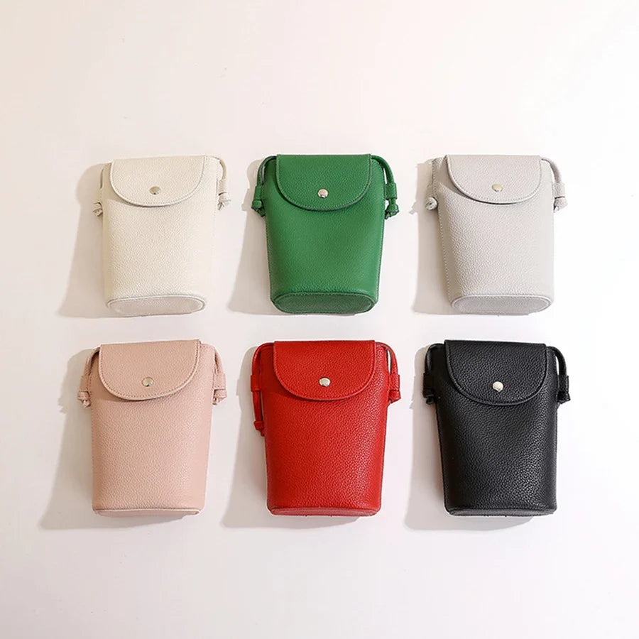 PU Leather Phone Crossbody Bag - Women’s Small Flap Shoulder Purse with Hasp Wallet for Daily Travel & Outdoor Use