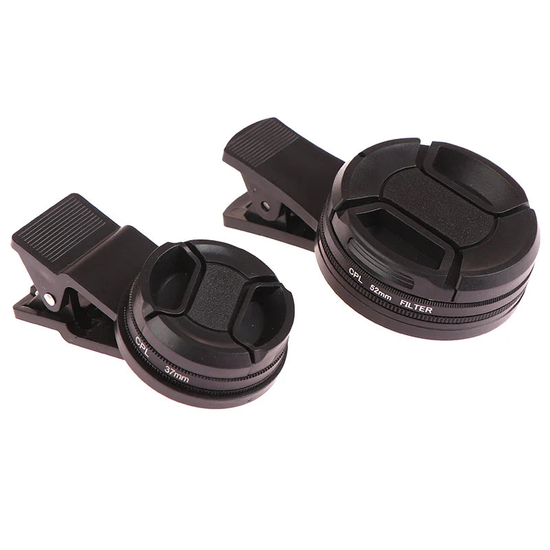 37/52MM CPL Circular Polarizer Filter — Universal Black Camera & Phone Clip-On Lens Accessory for Wide-Angle Photography