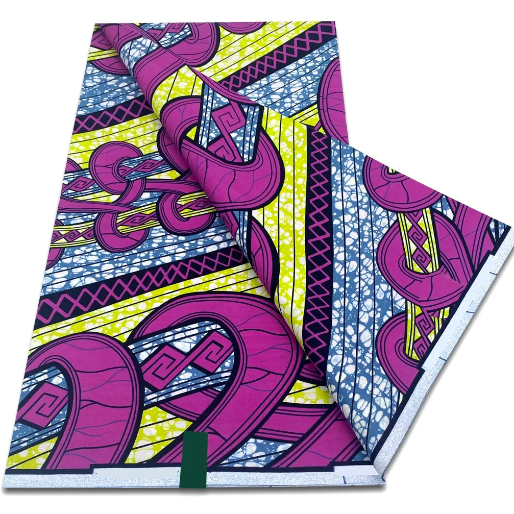 African Real Wax Print Fabric - 100% Cotton Ankara Sewing Material Wholesale Quality