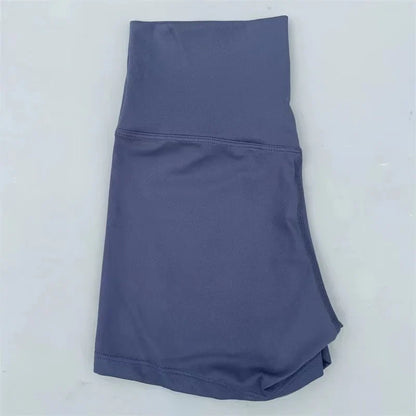 Women’s High Waist Fitness Shorts – Sexy Solid Color Yoga & Cycling Athletic Shorts Squat Proof Workout Training Activewear