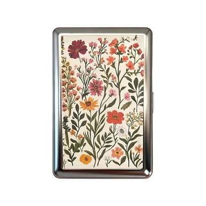 Vintage Metal Card Case - Easy Snap Multi-Function Card Holder with Versatile Compact Design