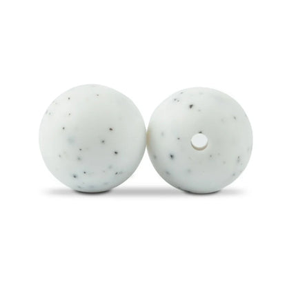 LOFCA Silicone Round Beads 20pcs - 9/12/15mm DIY Jewelry Making Beads for Bracelets, Keychains & Necklaces