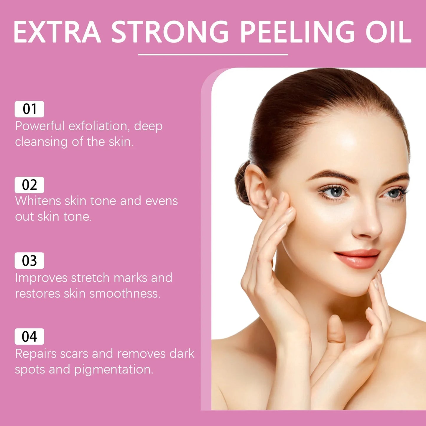 30/110ml Super Strength Body Peeling Oil — Brightening, Moisturizing & Exfoliating Skin Care Oil