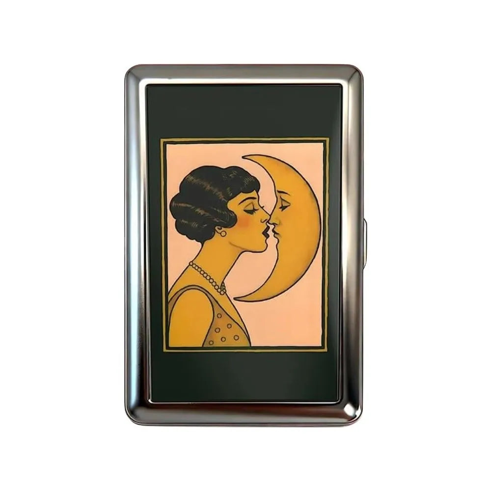 Vintage Metal Card Case - Easy Snap Multi-Function Card Holder with Versatile Compact Design