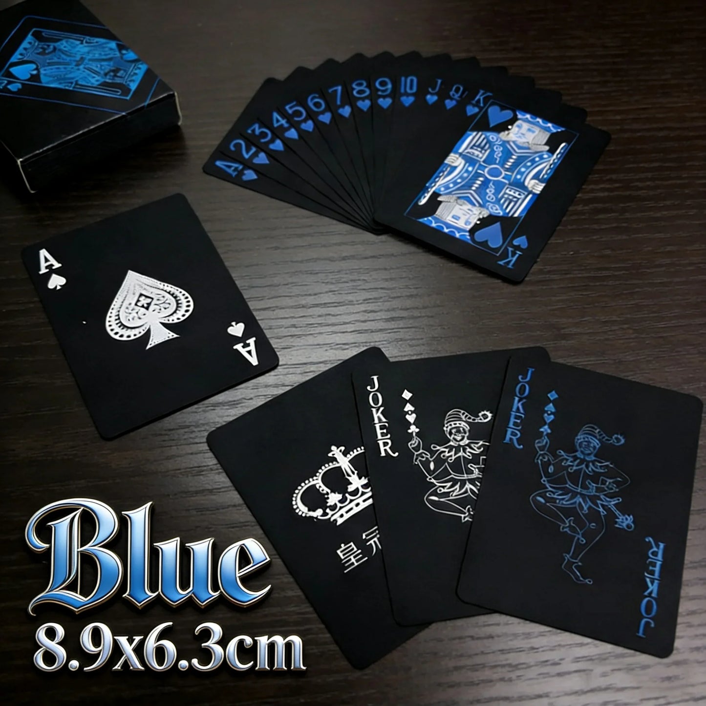 Waterproof PVC Playing Cards Deck - Classic Poker Game Cards for Kids & Adults with Premium Design