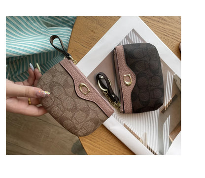 2026 Classic Floral Mini Wallet - Women's Leather Coin Purse & Card Holder