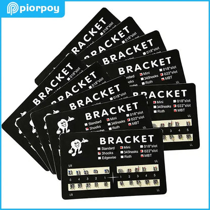 PIORPOY 20PCS Orthodontic Brackets - Mini Roth/MBT 022 Dental Braces Hooks & Treatment Materials