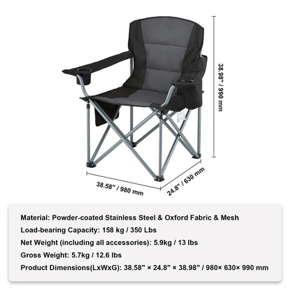 SucceBuy Outdoor Camping Chair — Ultralight Folding Portable Chair, 350lbs High Load, Ideal for Beach, Hiking, Picnic, Travel, and Fishing