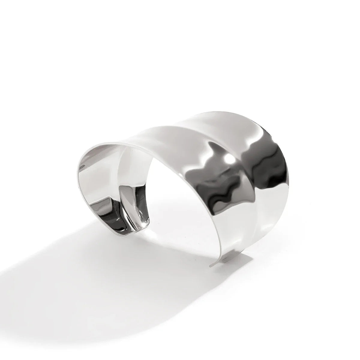 Salircon Gothic Asymmetric Wide Cuff Bracelet – Open Punk Aesthetic, Adjustable Women’s Fashion Statement Jewelry for Parties