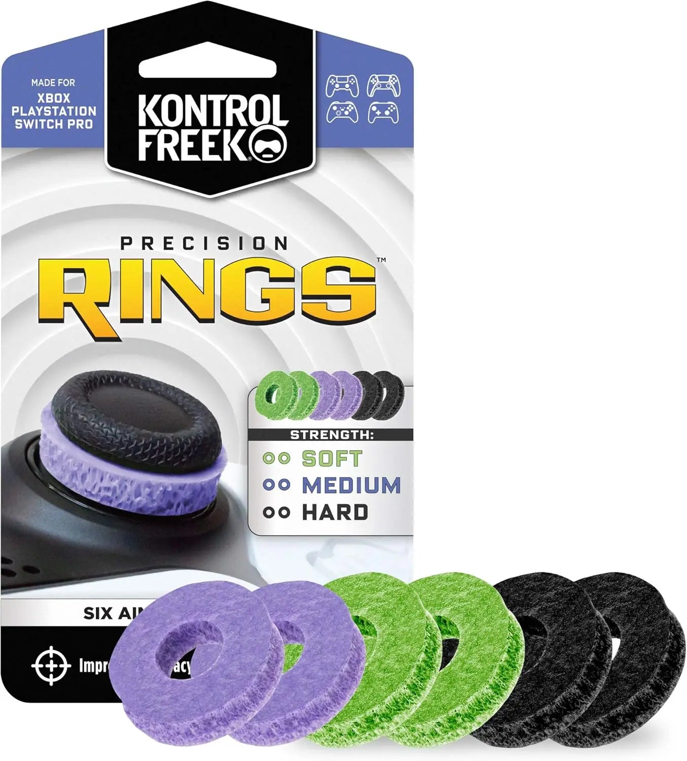 2025 Freek Galaxy Analog Stick Caps – High-Rise Silicone Joystick for PS5 & PS4 Controller Performance Gaming